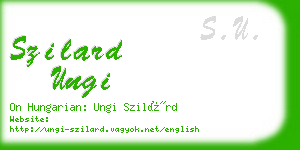 szilard ungi business card